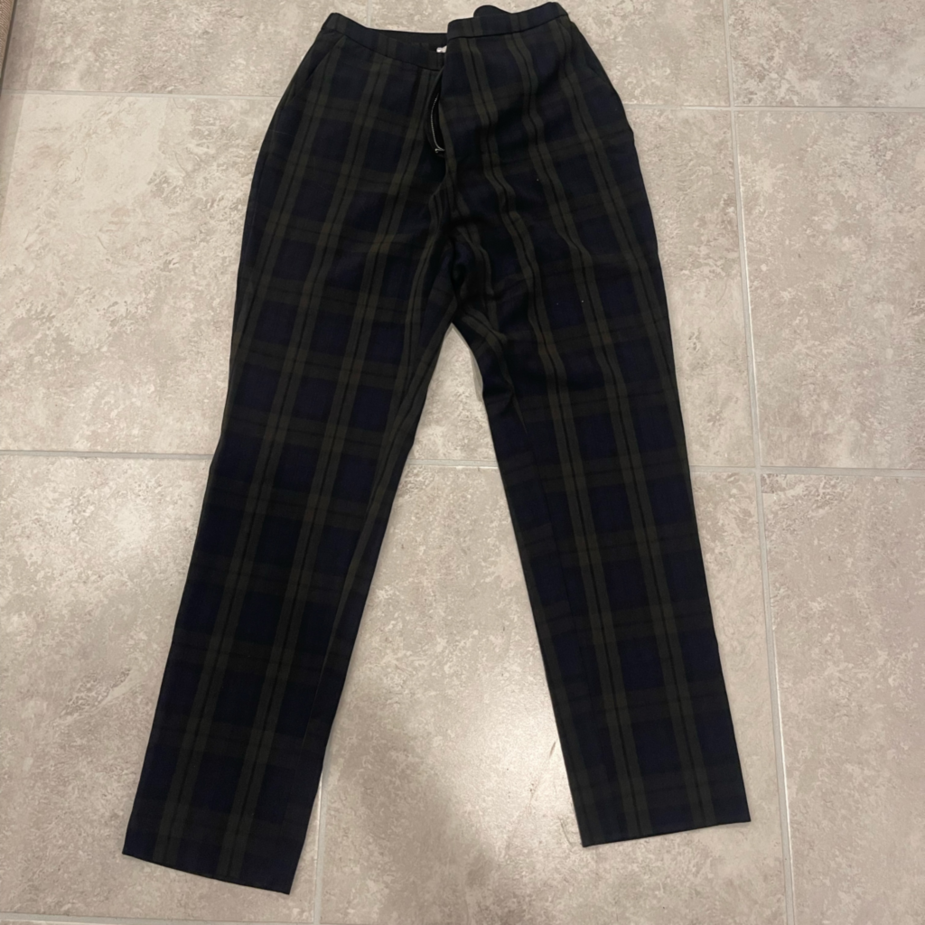 Mango Checked Pants